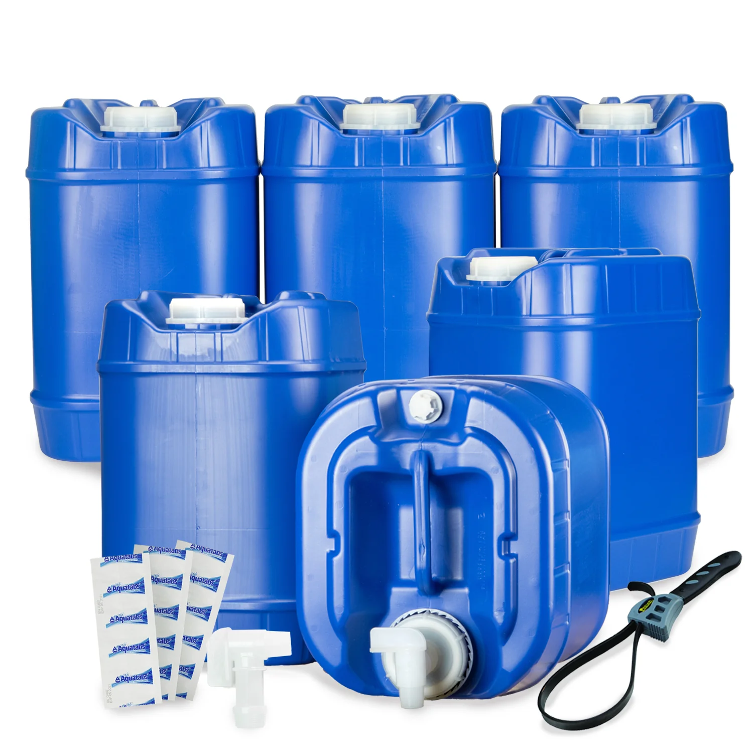 5 to 30 Gallon Blue 5 Gallon Water Container Packages - Stackable - Image 12