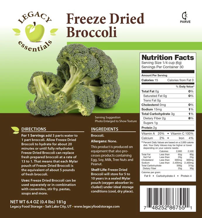 Freeze Dried Broccoli - Image 7