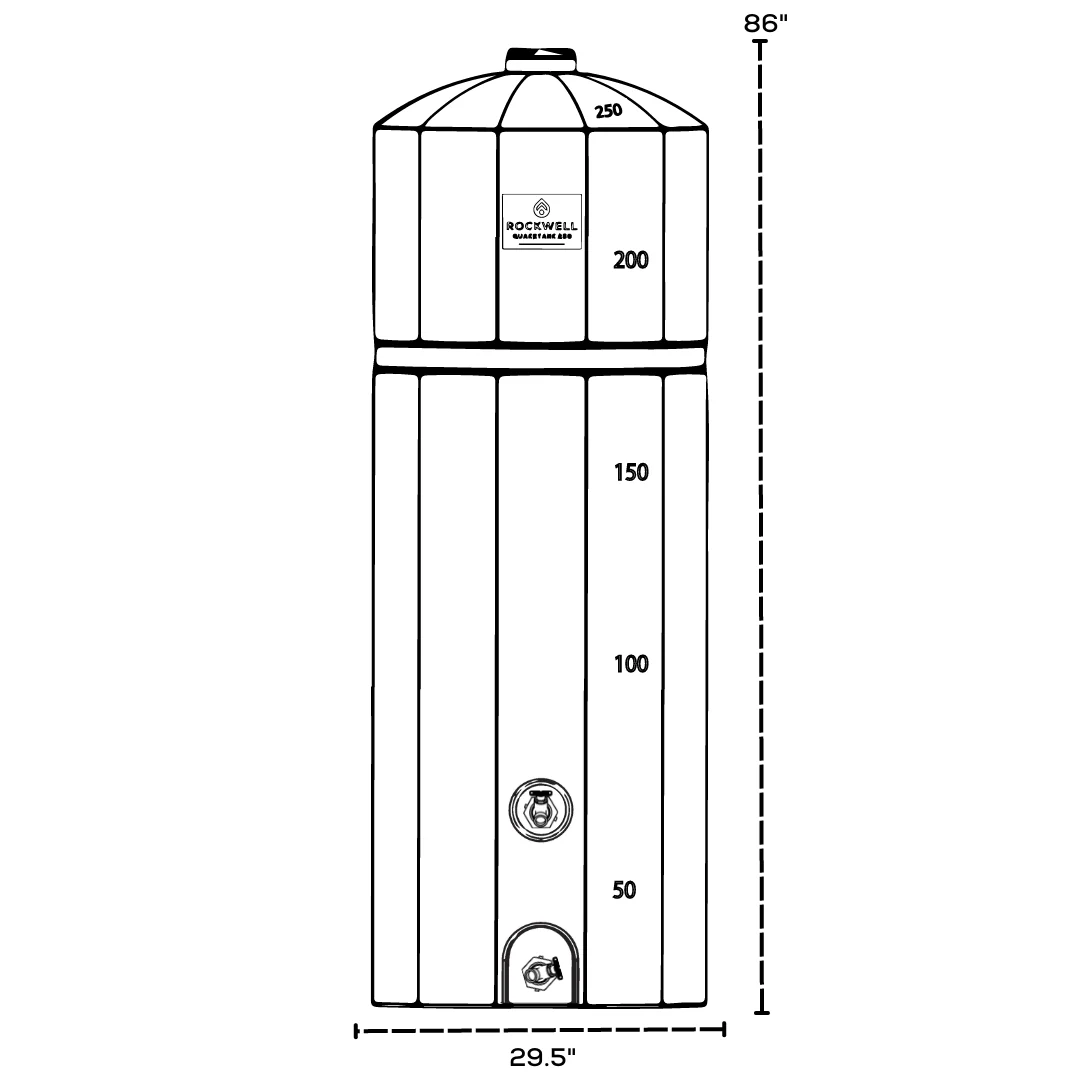 QuakeTank 250 Gallon Water Tank - Image 4