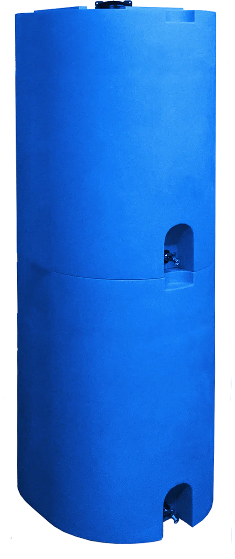 55 Gallon Blue Emergency Water Storage Barrel w/water treatment - Image 3